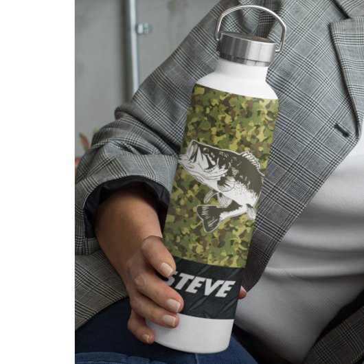 迷彩柄ラルグミートバス魚釣り名スポーツウォーターボット ウォーターボトル