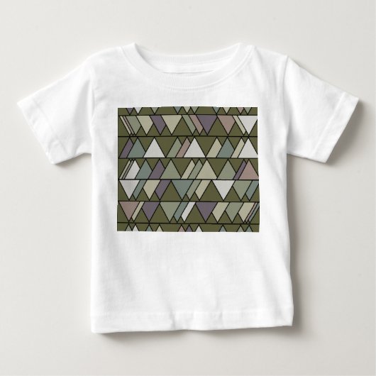 迷彩柄三角形 ベビーTシャツ (正面)
