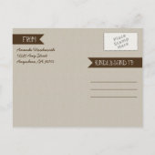 迷彩柄予定表の写真の日付カードの保存 案内ポストカード (裏面)