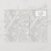 迷彩柄写真卒業はがき インビテーションポストカード (裏面)