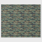 迷彩柄包装紙 ラッピングペーパー (フラット)