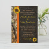 迷彩柄及びヒマワリ 招待状 (スタンド正面)