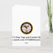 迷彩柄及びChocoの卵が付いている軍のイースターカード シーズンカード (裏面)