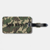 迷彩柄名、レザーストラップ付きラゲージタグの追加 ラゲッジタグ (裏面横)