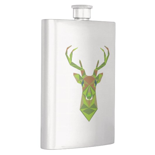 迷彩柄幾何学的ディアヘッド フラスク (右)