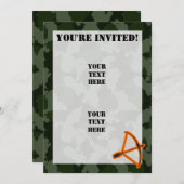 迷彩柄弓 招待状 (正面/裏面)