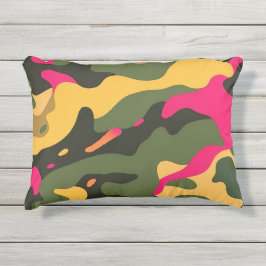 迷彩柄抽象芸術アクセント枕 アウトドアクッション