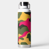 迷彩柄抽象芸術ウォーターボトル ウォーターボトル (背面)