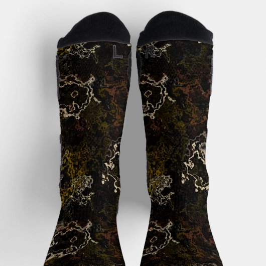 迷彩柄抽象芸術6 ソックス (上部)