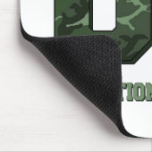 迷彩柄文字ダークグリーン マウスパッド (コーナー)