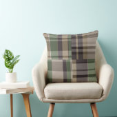 迷彩柄格子幾何学模様 クッション (椅子)