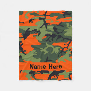 迷彩柄毛布 – 犬毛布 – 狩り犬の贈り物 フリースブランケット