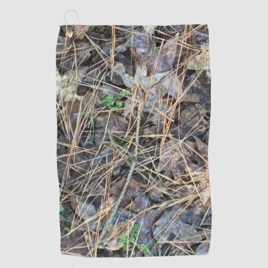 迷彩柄狩りタオル、カモフラージュ ゴルフタオル (正面)