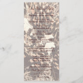 迷彩柄狩りテーマ国結婚式プログラムVer3 プログラム (裏面)