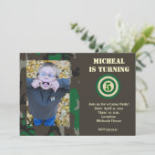 迷彩柄狩り招待状 招待状 (スタンド正面)