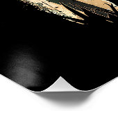 迷彩柄米国国旗の鹿狩りカモフラージュハンター ポスター (コーナー)