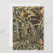 迷彩柄素朴とツイン結婚式招待状 招待状 (裏面)