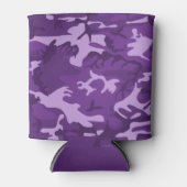 迷彩柄紫 缶クーラー (正面)