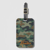 迷彩柄荷物タグ ラゲッジタグ (正面縦)