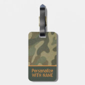 迷彩柄荷物タグforハンター軍隊旅行ギフト ラゲッジタグ (裏面縦)