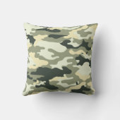 迷彩柄装飾用クッション。 クッション (裏面)