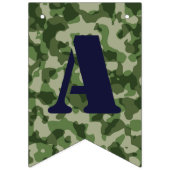 迷彩柄軍軍隊誕生日パーティバナー バンティングフラッグ (第3の旗)