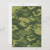 迷彩柄軍隊テーマ誕生日パーティー 招待状 (裏面)