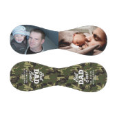 迷彩柄軍隊父の日の家族写真 野球ボール (パネル)