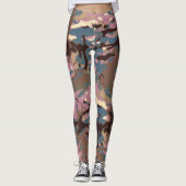 迷彩柄迷彩柄群衆と混ざり合うな！ レギンス (正面)