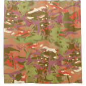 迷彩柄迷彩柄見て！ シャワーカーテン (正面)