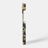 迷彩柄迷彩模様モノグラムイニシャル iPhoneケース (左側面)