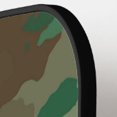 迷彩柄迷彩軍隊モノグラムの名 ピックルボールラケット (左詳細)