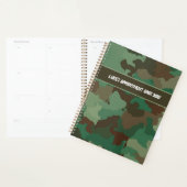 迷彩柄迷彩軍隊モノグラムの名 プランナー手帳 (ディスプレー)
