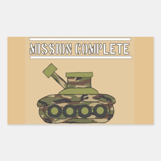 迷彩柄迷彩陸軍パーティーボトルラベル 長方形シール (正面)