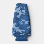 迷彩柄青 ボトルクーラー (正面)