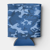 迷彩柄青 缶クーラー (正面)