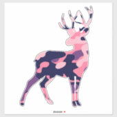 迷彩柄鹿シール シール (シート)