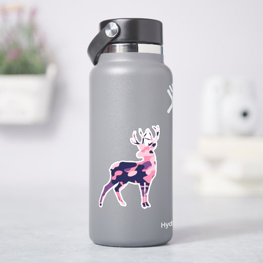 迷彩柄鹿シール シール (HydroFlask)