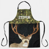 迷彩柄鹿狩り名スポーツアウトドアメンズエプロン エプロン (正面)