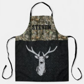 迷彩柄鹿狩り名スポーツアウトドアメンズ エプロン (正面)