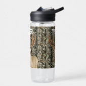 迷彩柄鹿狩り名男性スポーツバック ウォーターボトル (左面)