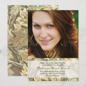 迷彩柄2014年卒業招待状 招待状 (正面/裏面)