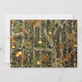 迷彩柄&オレンジリリー結婚式招待状 招待状 (裏面)