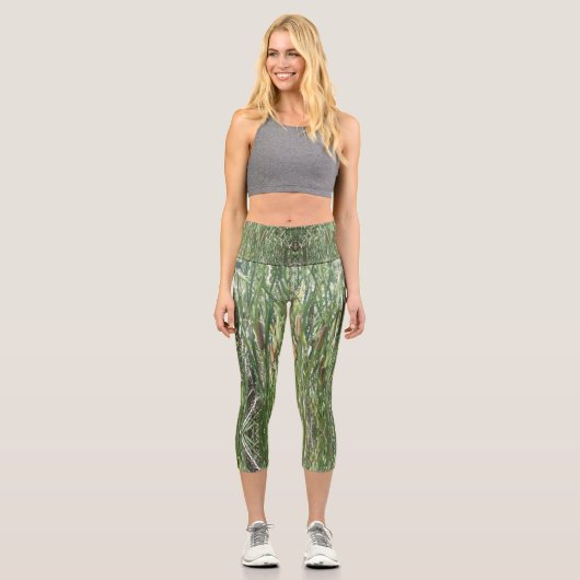 迷彩柄 カプリレギンス (正面)