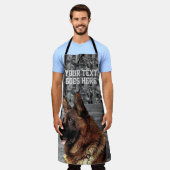 迷彩柄・ドイツ・シェパード・ドッグトリマー動物訓練士 エプロン (着用した状態)