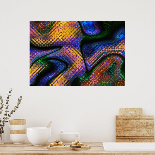 迷彩柄 ポスター (キッチン)