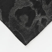 迷彩柄-モダン黒と濃い灰色-迷彩 フリースブランケット (角)