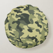 迷彩柄 ラウンドクッション (裏面)