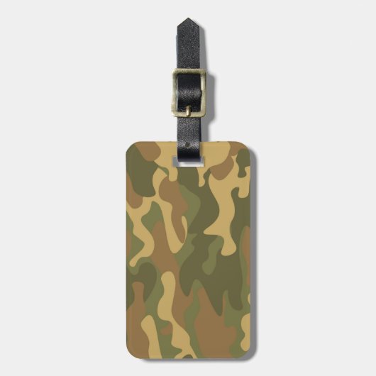 迷彩柄 ラゲッジタグ (正面縦)