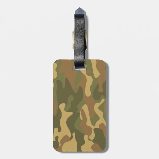 迷彩柄 ラゲッジタグ (裏面縦)